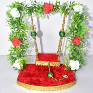 Premium Floral Laddu Gopal Jhula – A Divine Blend of Beauty & Devotion