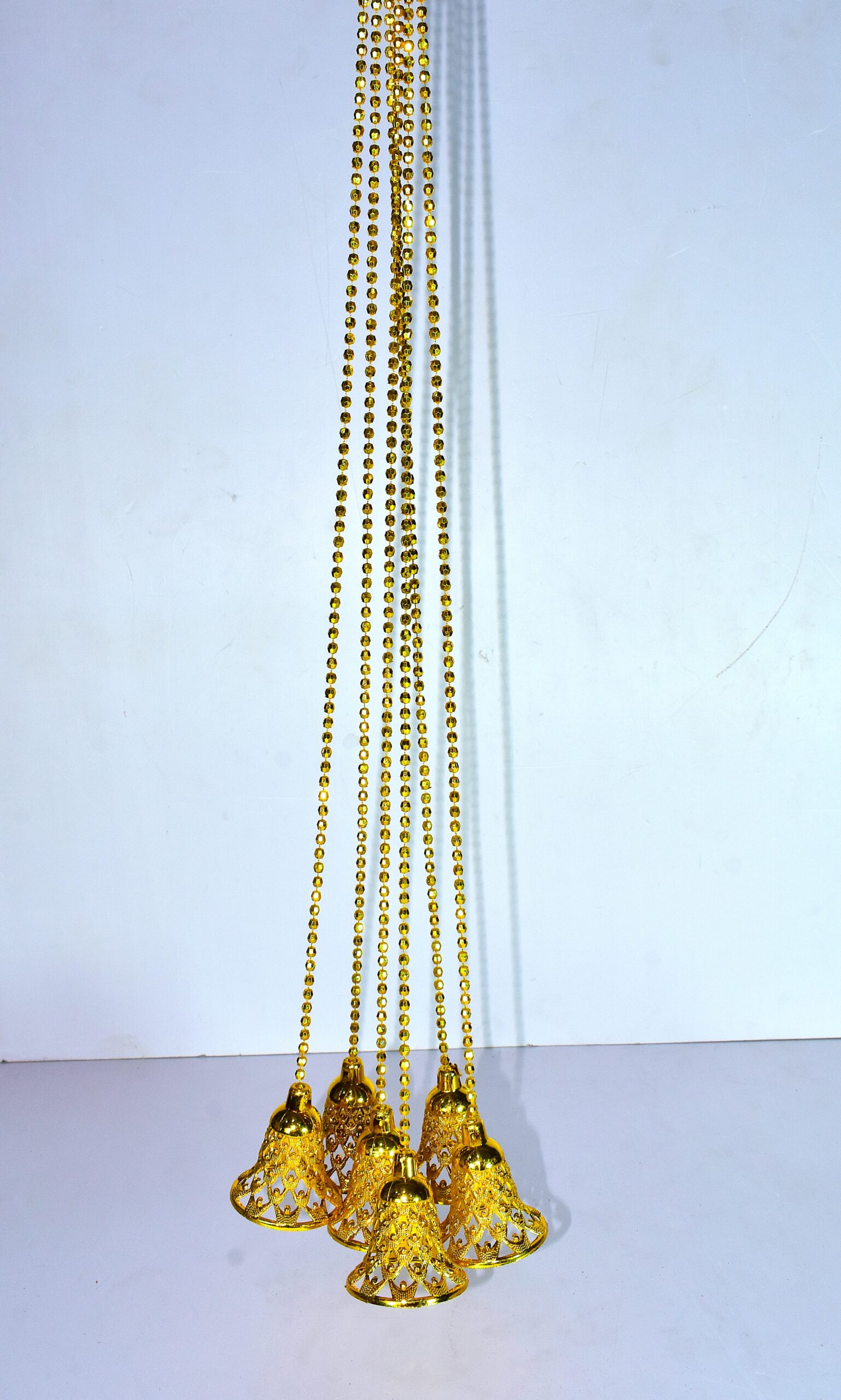 Elegant Golden Hanging Bells – A Touch of Divine Décor 6 pair - Image 2
