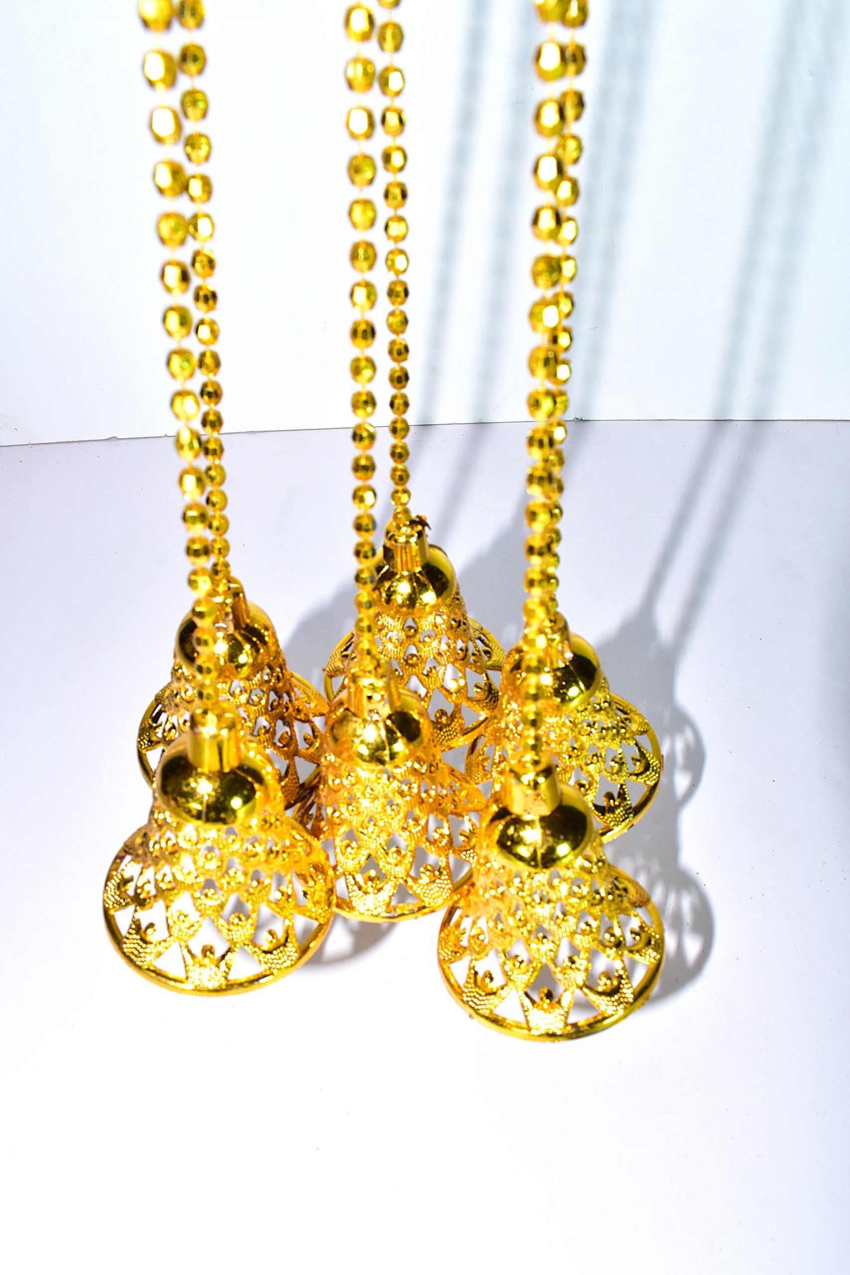 Elegant Golden Hanging Bells – A Touch of Divine Décor 6 pair - Image 4