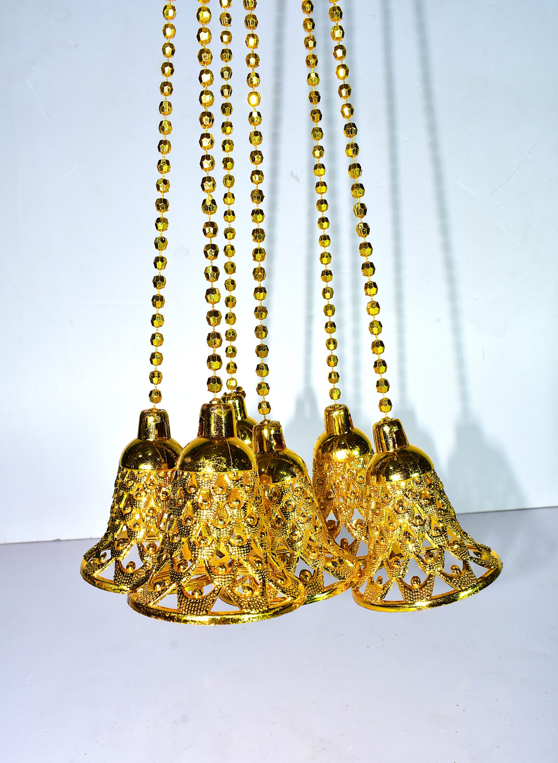 Elegant Golden Hanging Bells – A Touch of Divine Décor 6 pair - Image 3