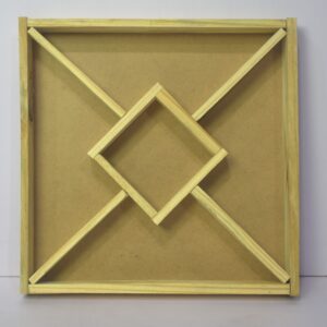Modern Wooden Wall Shelf | Stylish Geometric Home Decor Organizer