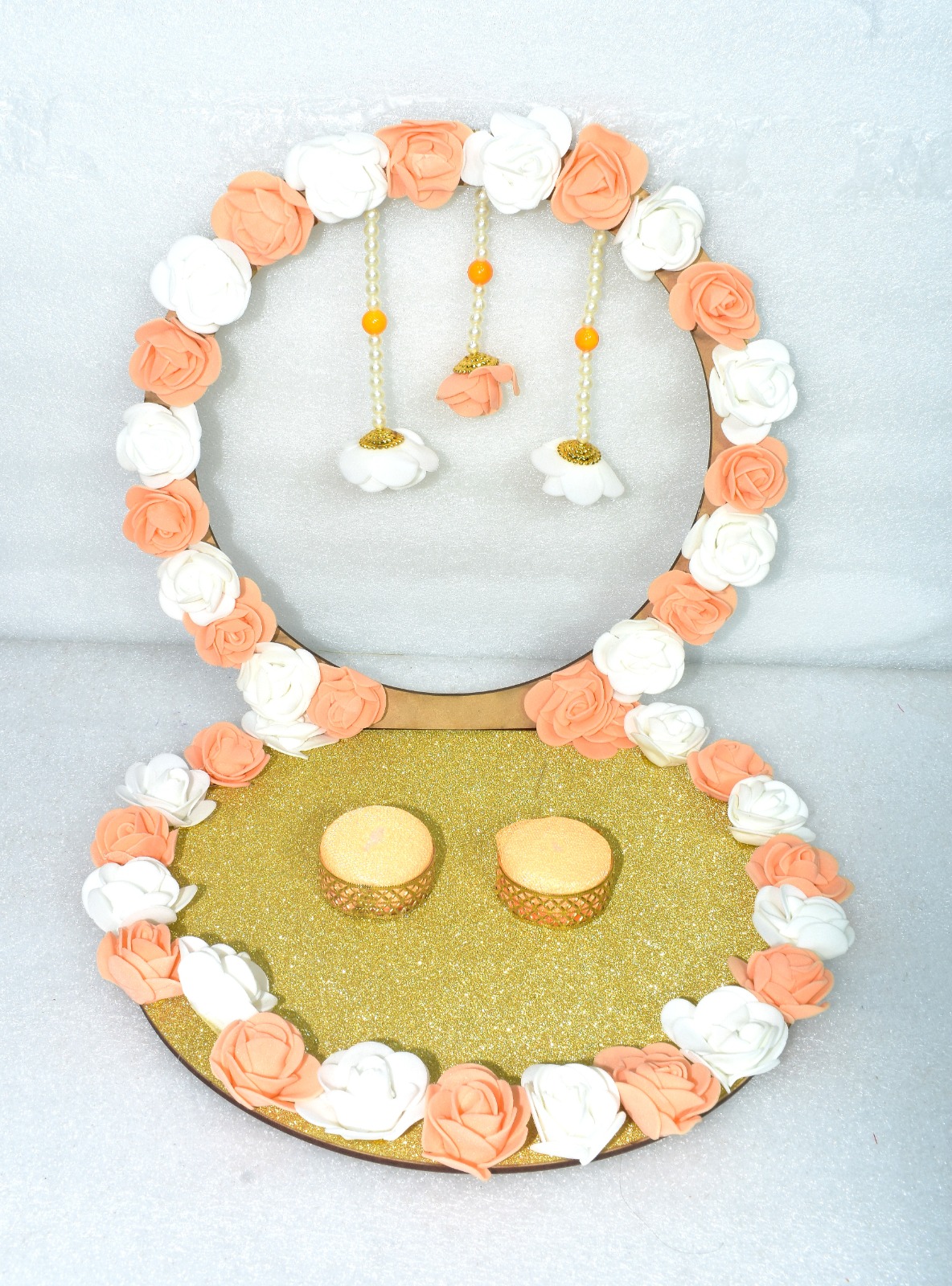 Elegant Floral Ring Ceremony Stand – Celebrate Your Forever in Style!