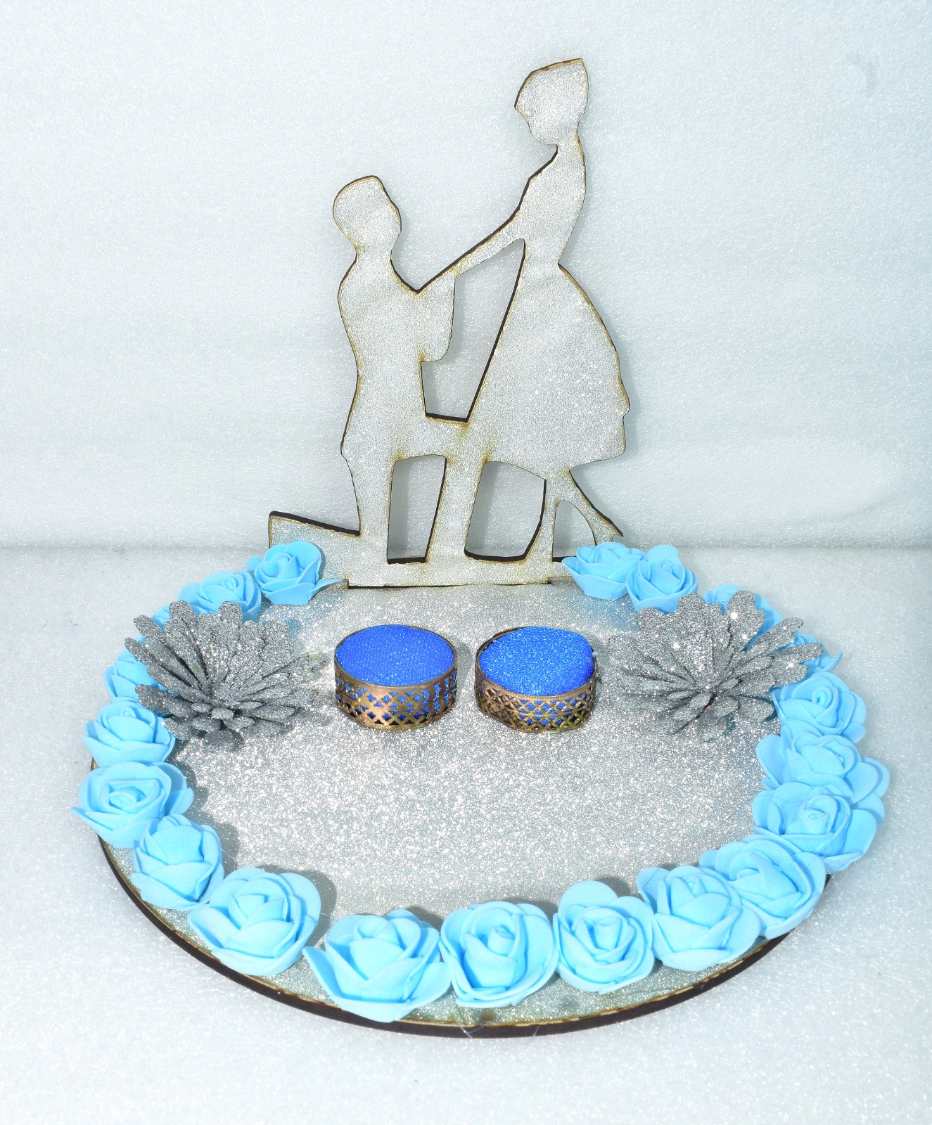 Royal Blue Proposal Ring Platter – A Perfect Symbol of Forever Love