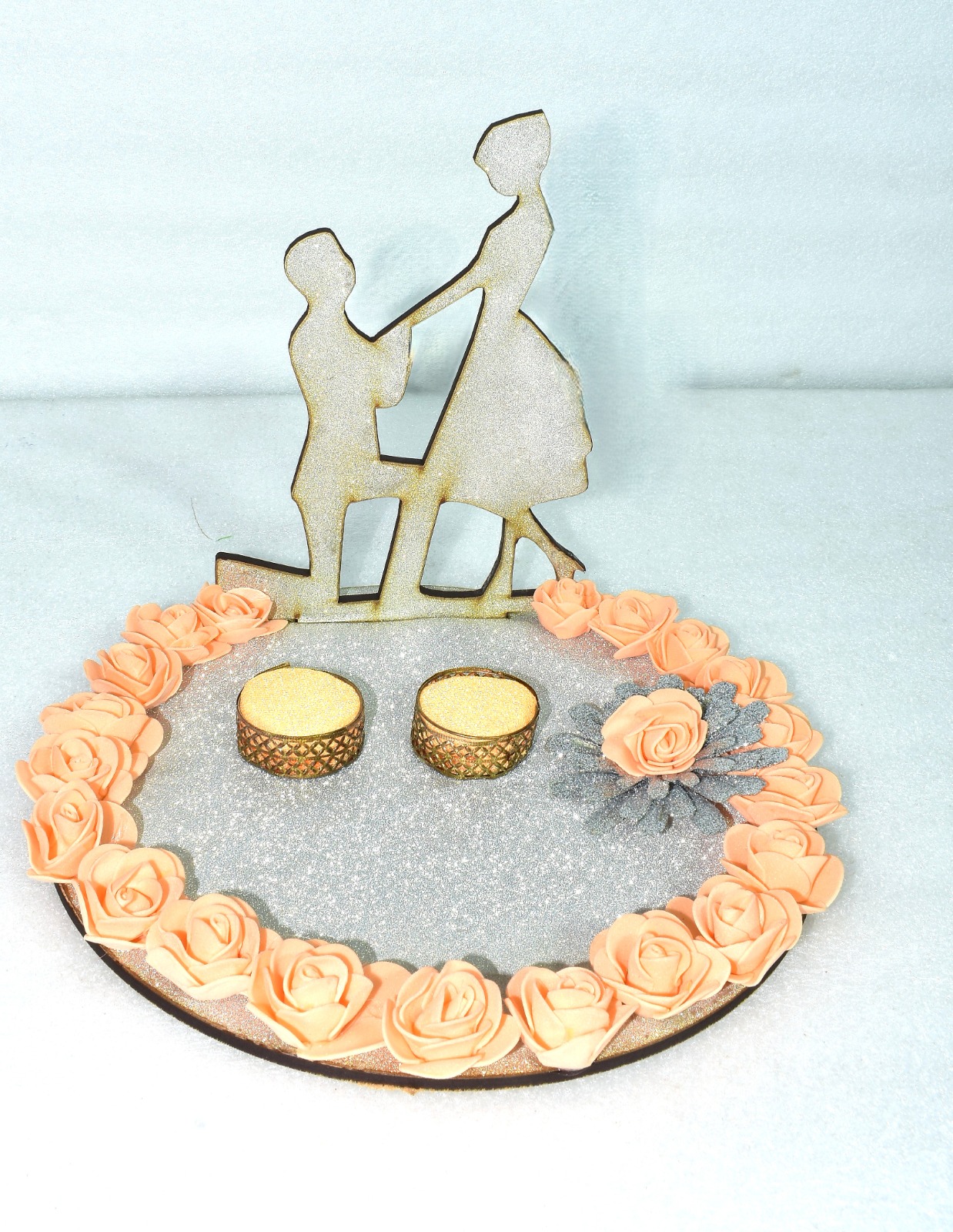 Elegant Couple Ring Platter – A Perfect Blend of Love & Luxury