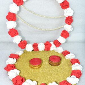 Royal Red & White Ring Ceremony Stand – Make Every Moment Picture Perfect