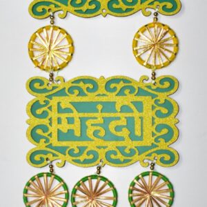 Haldi Mehendi Hanging Wall Décor | Premium MDF Wedding Decoration Pair