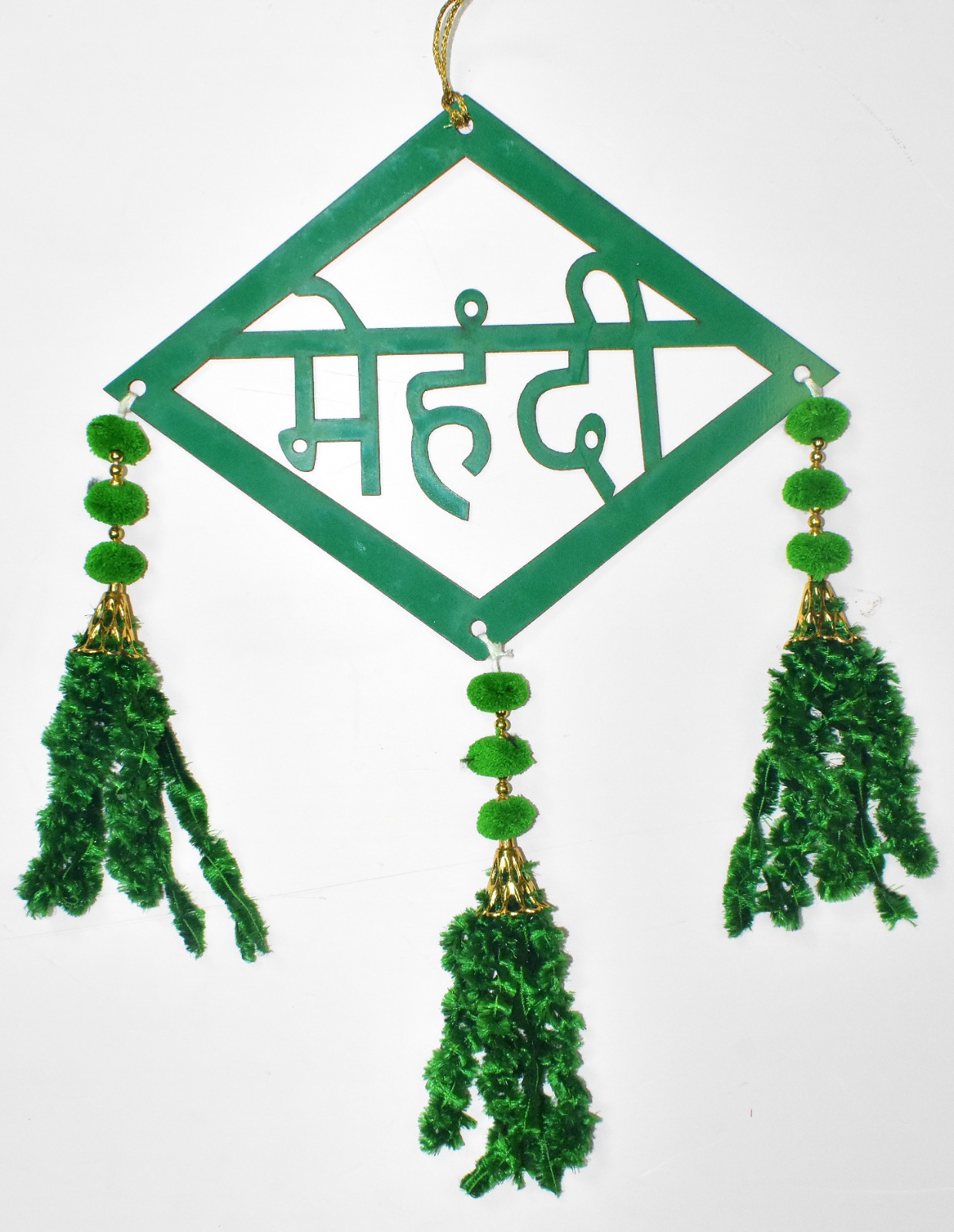 Minimalist Haldi Hanging Décor | Handmade Wedding Wall Decoration Pair - Image 3