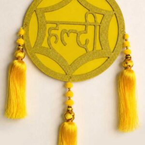 Beautiful "Haldi" Hanging Decor | Handmade Wedding & Haldi Ceremony Decoration Pair