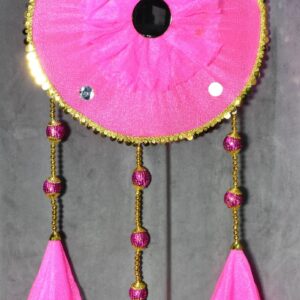 Add a Touch of Elegance with This Beautiful Pink Handmade Wall Hanging!