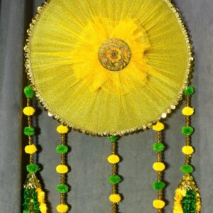 Brighten Every Celebration with This Elegant Yellow & Green Hanging Decor!