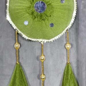 Elegant Green Handmade Wall Hanging – Perfect for Every Festive Occasion!