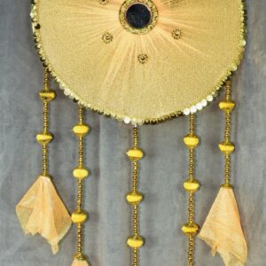 Elegant Peach Handmade Wall Hanging – Add Grace to Your Festive Décor!