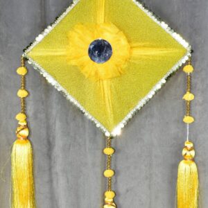 Luxury Yellow Wall Hanging | Handmade Wedding & Haldi Decoration