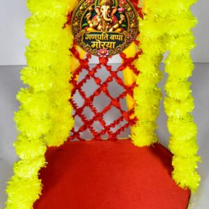 Beautiful Ganpati Bappa Chowki – Traditional Festive Decoration !! Lord Ganesha is not included.
