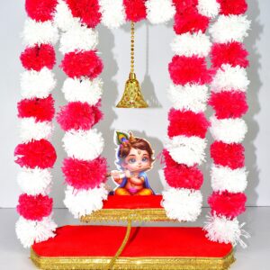 Beautiful Handmade Laddu Gopal Jhula – Perfect for Janmashtami & Home Décor