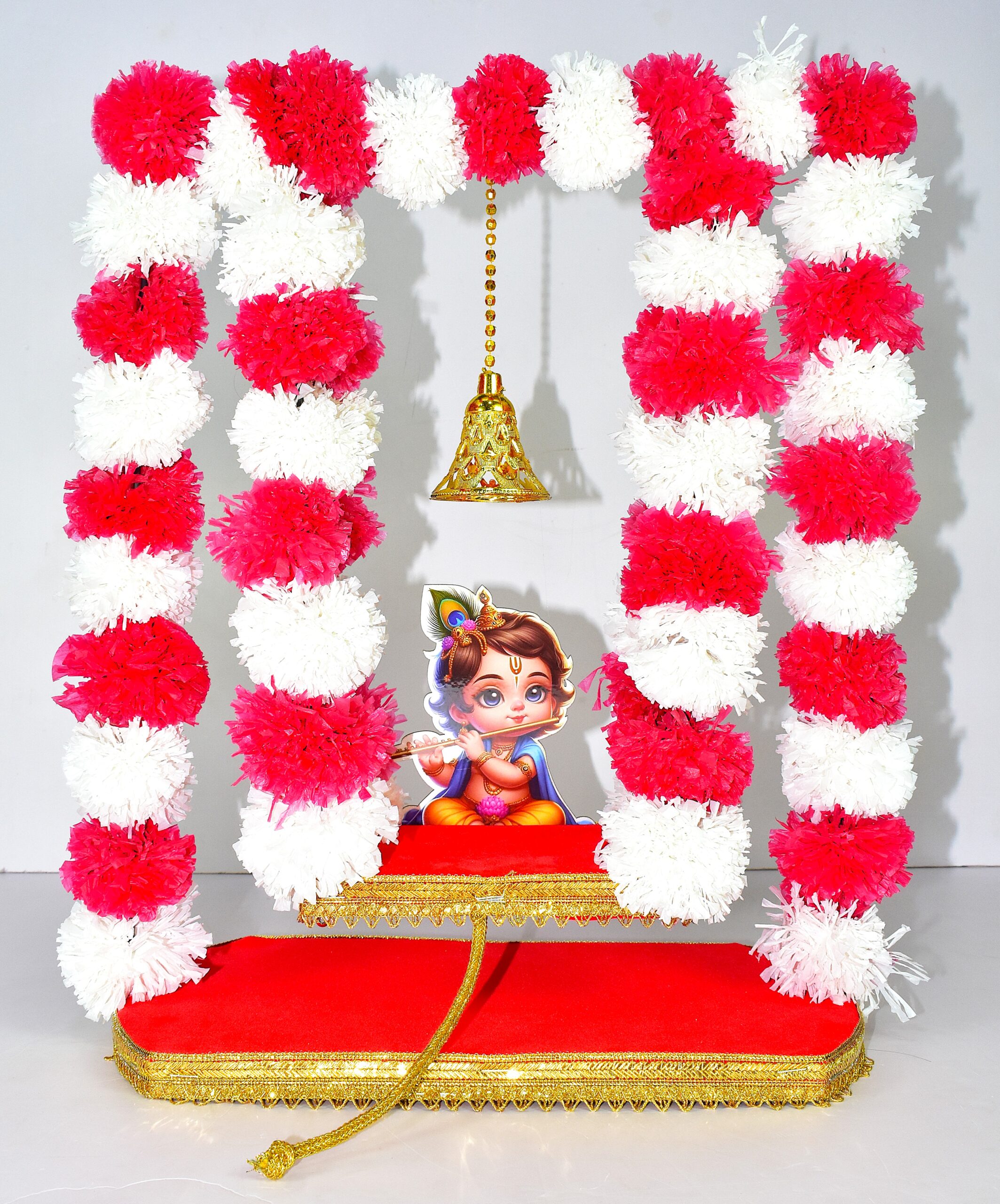 Beautiful Handmade Laddu Gopal Jhula – Perfect for Janmashtami & Home Décor