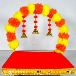 Traditional Floral Chowki for Festive & Pooja Décor